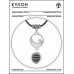 MKA-4011-02 Амулет Полумесяц со звездой с нат.камнем Змеевик