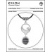 MKA-4011-04 Амулет Полумесяц со звездой с нат.камнем Лабрадор