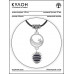 MKA-4011-06 Амулет Полумесяц со звездой с нат.камнем Лазурит
