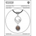 MKA-4011-16 Амулет Полумесяц со звездой с нат.камнем Тигровый глаз