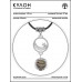 MKA-4011-17 Амулет Полумесяц со звездой с нат.камнем Унакит