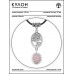 MKA-4012-12 Амулет Дерево жизни с нат.камнем Розовый кварц