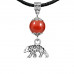 MKA29-19 Амулет Медведь (защита, сила, победа), сердолик