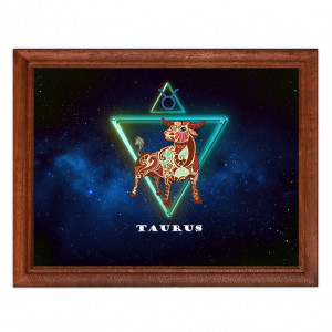 POSG-0011 Постер в рамке 23x17см Знаки Зодиака - Телец
