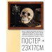 POSG-0086 Постер в рамке 23x17см Череп на книге
