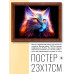 POSG-0258 Постер в рамке 23x17см Кот