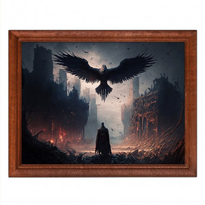 POSG-0275 Постер в рамке 23x17см Ворон и маг