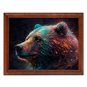 POSG-0287 Постер в рамке 23x17см Медведь