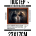 POSG-0297 Постер в рамке 23x17см Влюблённые кошки