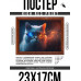 POSG-0311 Постер в рамке 23x17см Кот в круглых очках