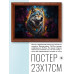 POSG-0402 Постер в рамке 23x17см Астральный волк