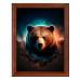 POSV-0349 Постер в рамке 17x23см Медведь
