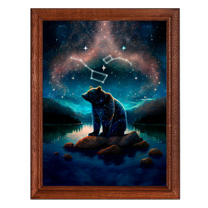 POSV-0350 Постер в рамке 17x23см Большая и Малая Медведица
