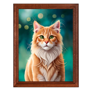 POSV-0411 Постер в рамке 17x23см Портрет кота