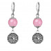 SE-MKA28-34 Серьги-амулеты Багуа (защита от негативной энергии), розовый кварц