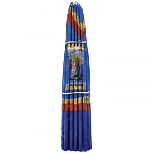 SVI006 Иерусалимские свечи синие, 24,5см 33шт.