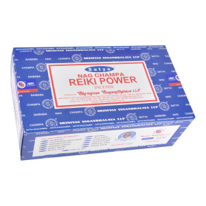 Сатия-15-BL Блок благовоний Reiki Power (Сила Рэйки) 12 упаковок по 15 грамм