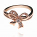 UC055-16 Кольцо Бант со стразами Сваровски, размер 16