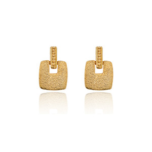 UD163-g Серьги Квадрат, цвет золотой