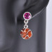 UD309 Серьги с кристаллами, 2,5х1х1см