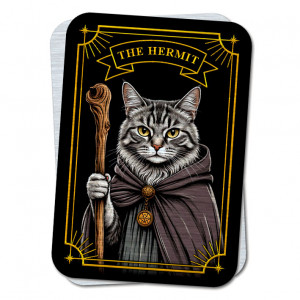 YAN714 Кошачье Таро The Hermit - Отшельник