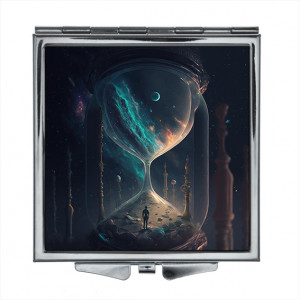 ZER2-0248 Складное зеркало квадратное Песочные часы