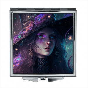 ZER2-0344 Складное зеркало квадратное Ведьма