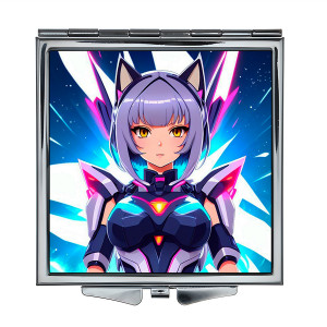 ZER2-0399 Складное зеркало квадратное Аниме девушка