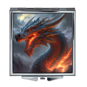 ZER2-0564 Складное зеркало квадратное Дракон