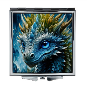 ZER2-0576 Складное зеркало квадратное Детёныш дракона