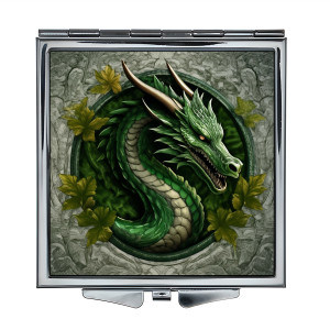 ZER2-0579 Складное зеркало квадратное Дракон