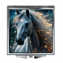 ZER2-1141 Складное зеркало квадратное Белая лошадь