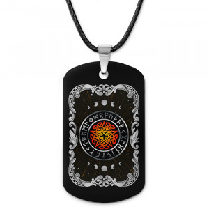 ZHA-0139 Кулон-жетон Пентаграмма